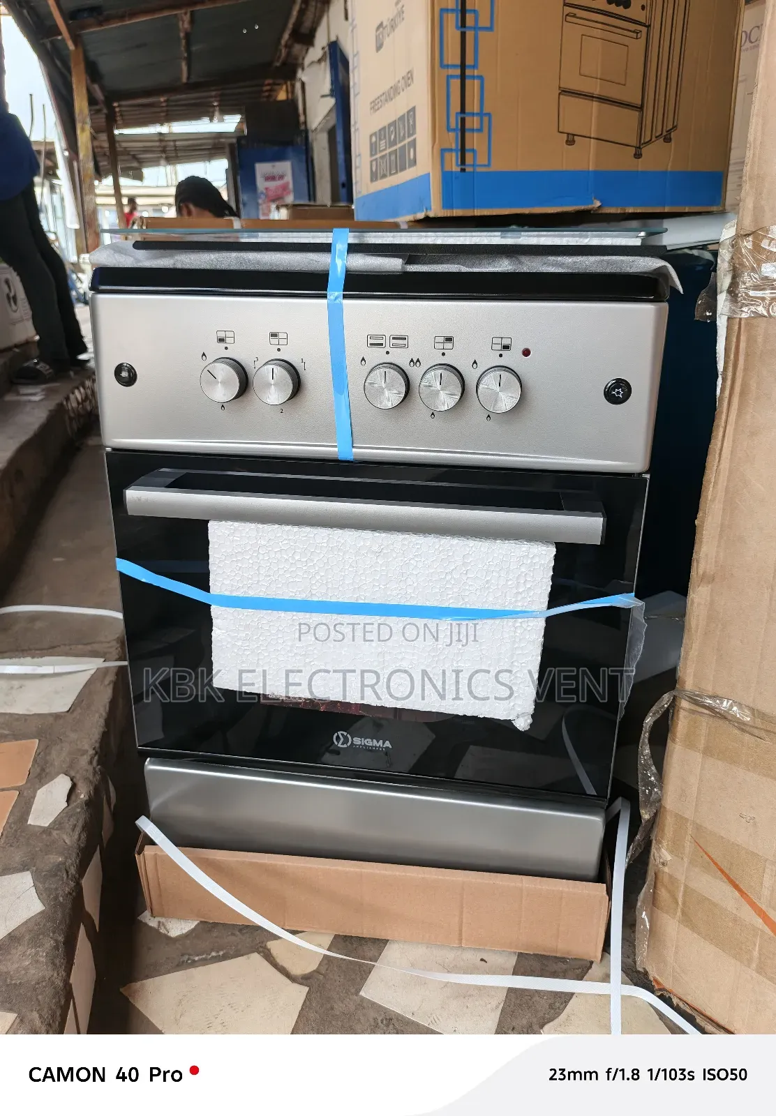 Sigma 60*60 3gas +1electric Gas Cooker Oven + Grill