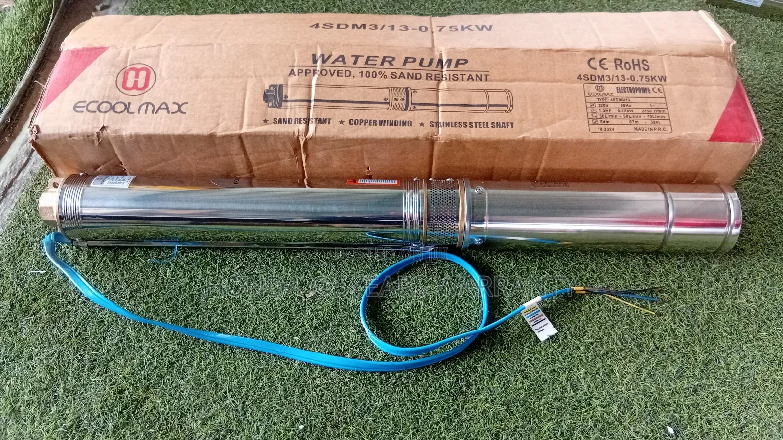 Heavy-Duty Ecoolmax 1hp Water Pump for Home Farm Use