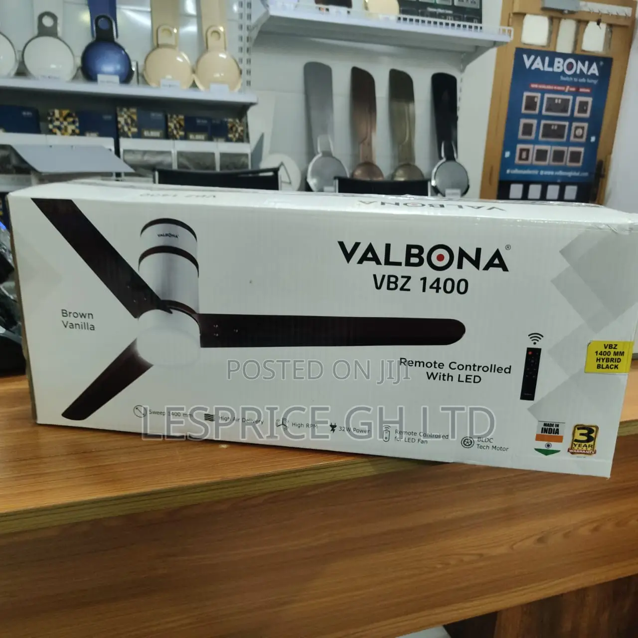 Valbona Ceiling Fan With Luxury Led, Remote Control