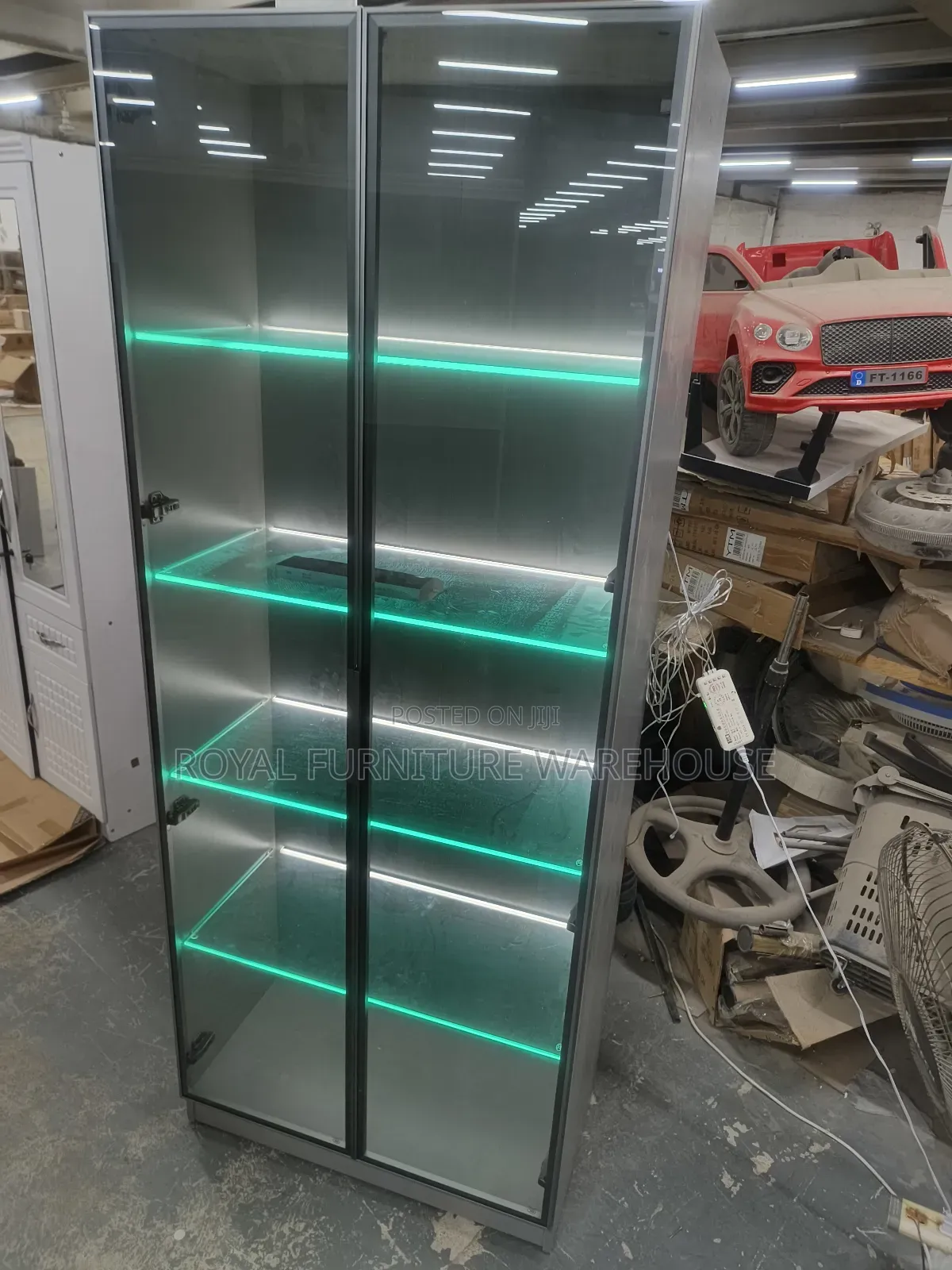 Led-lighted Glass Display Wine Cabinet (Jg-z-902)