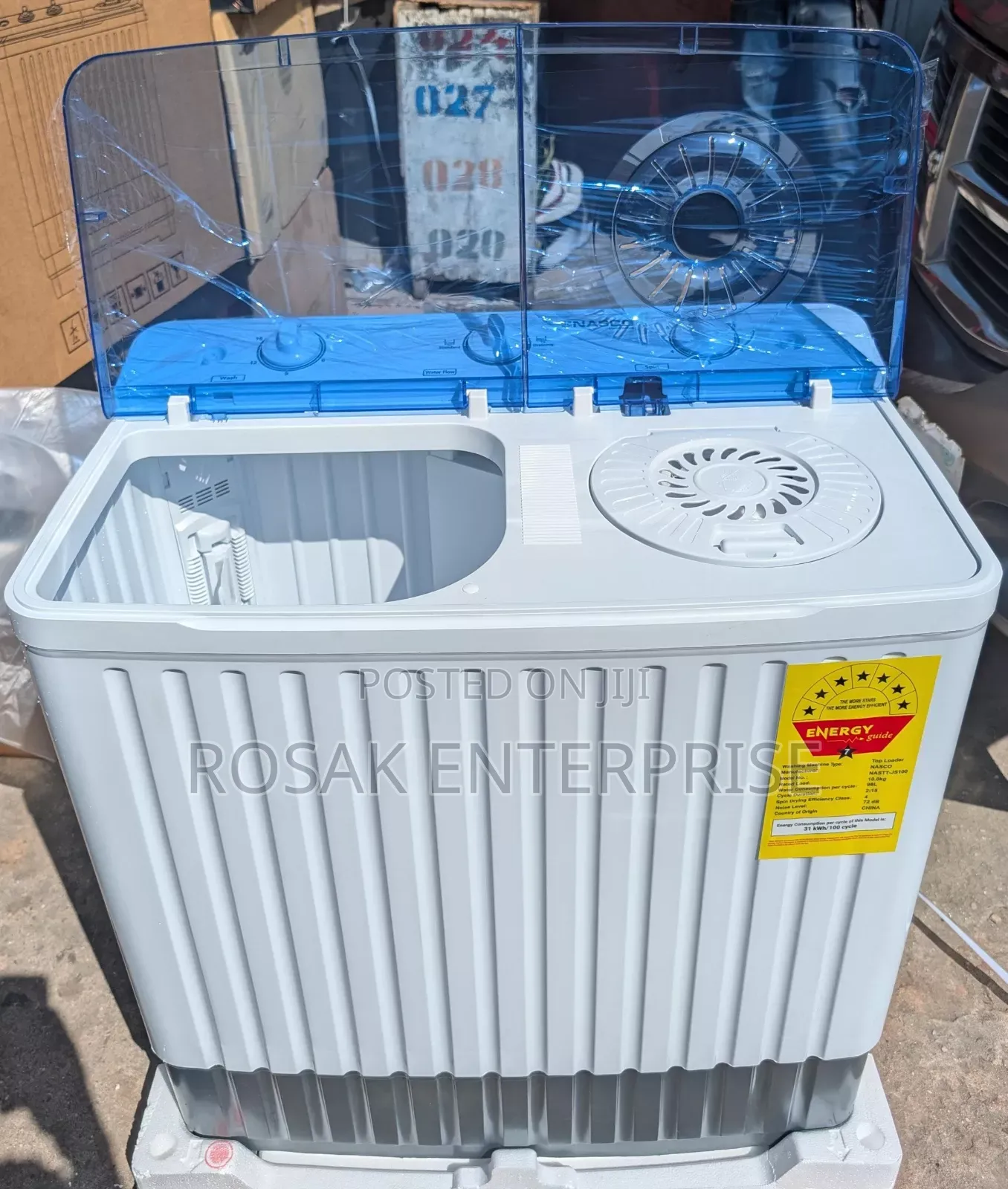 Nasco 10kg Semi Automatic Washing Machine Twin Tub
