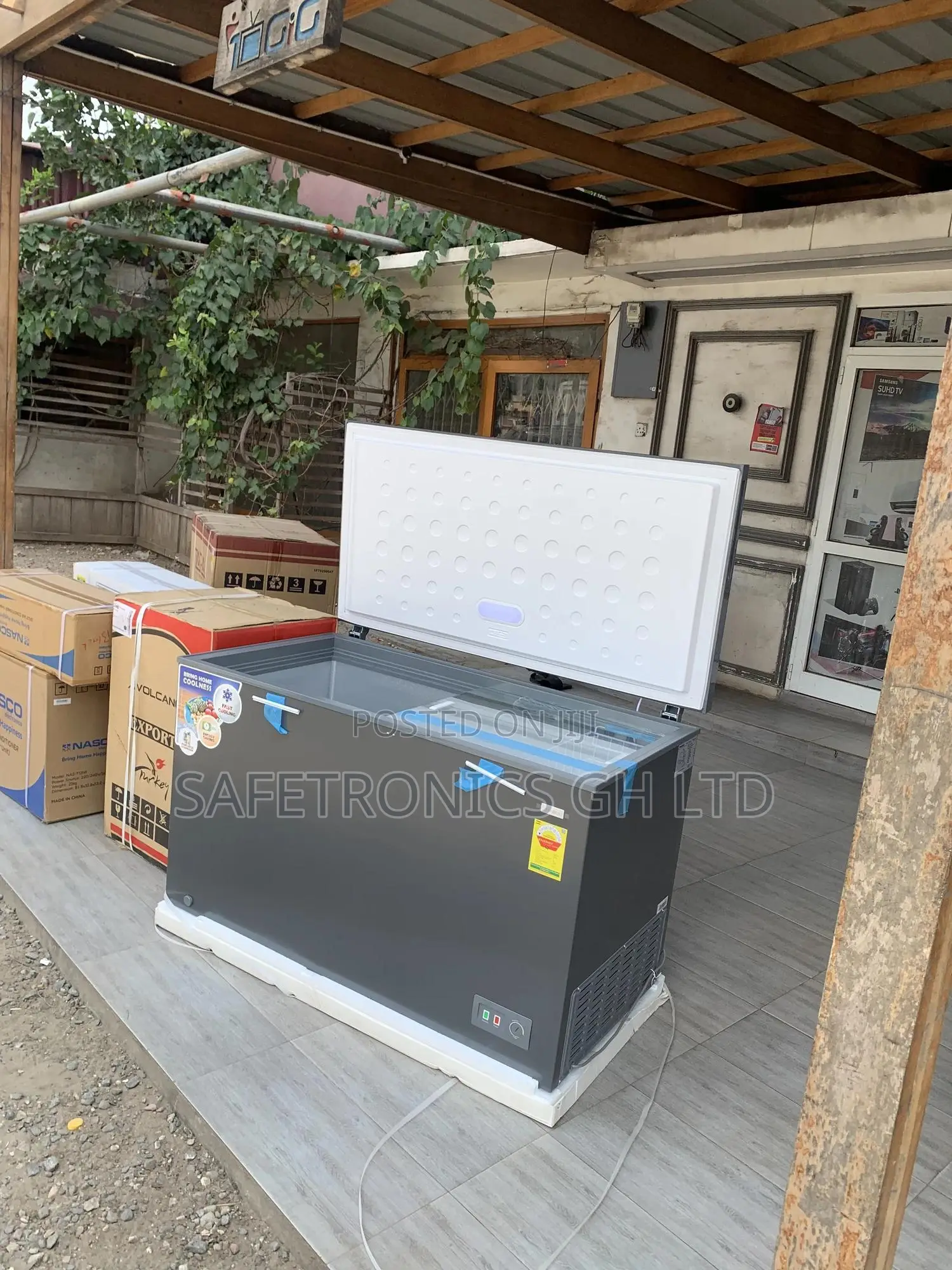 Accessive New 380 Liters Singledoor Nasco Nas-420fl Grey Freezer