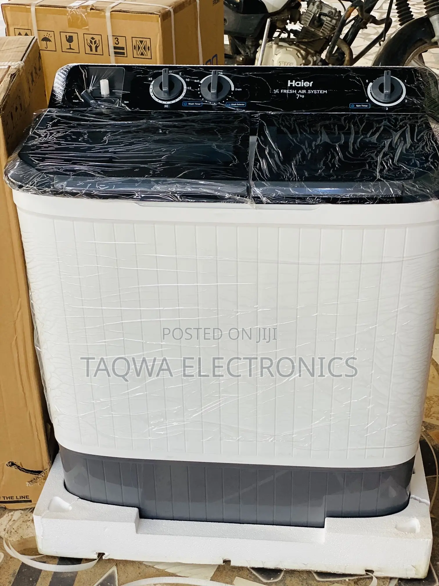 Strong Haier 7kg Washing Machine-Twin Tube