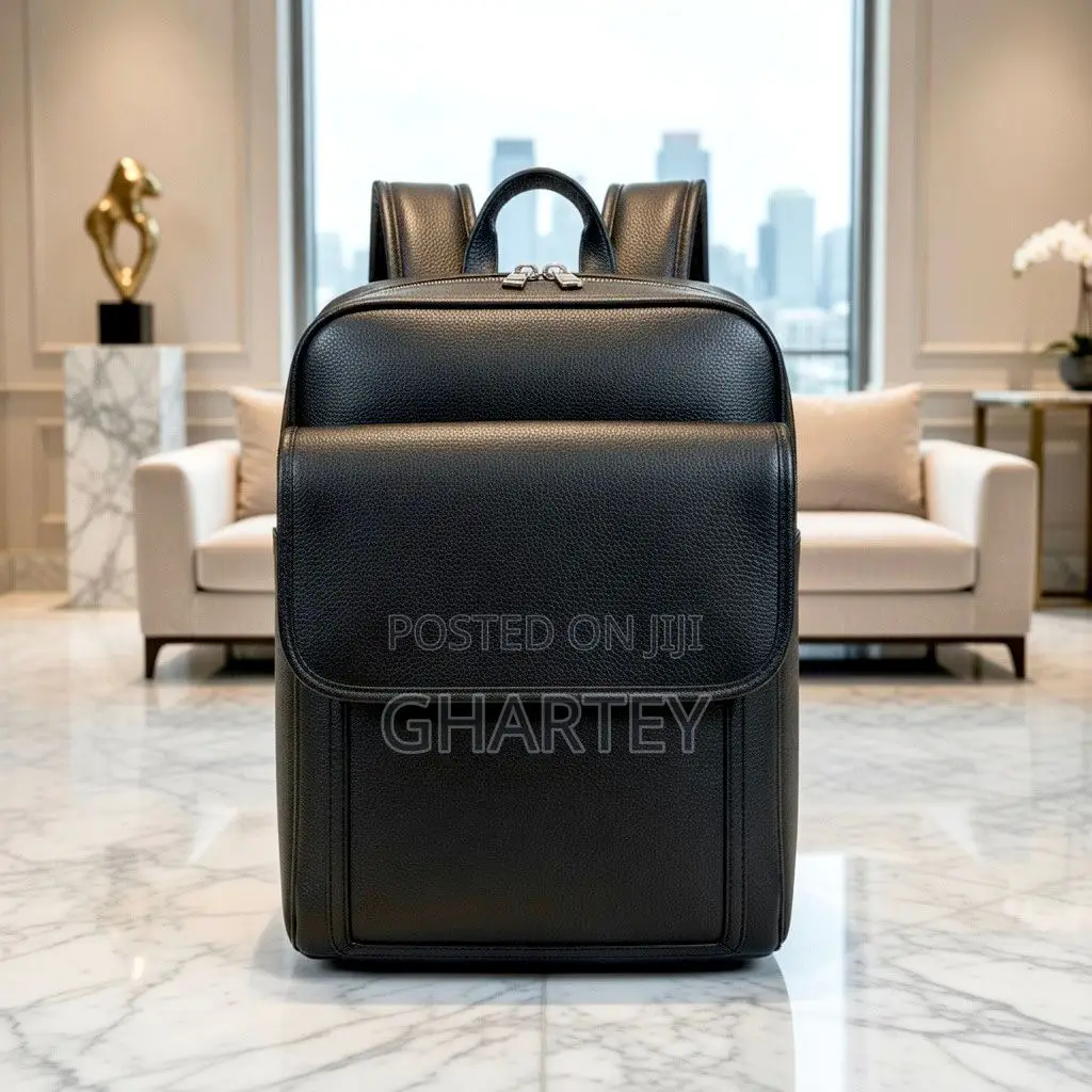 Casual Leather and Canvas Bagpack