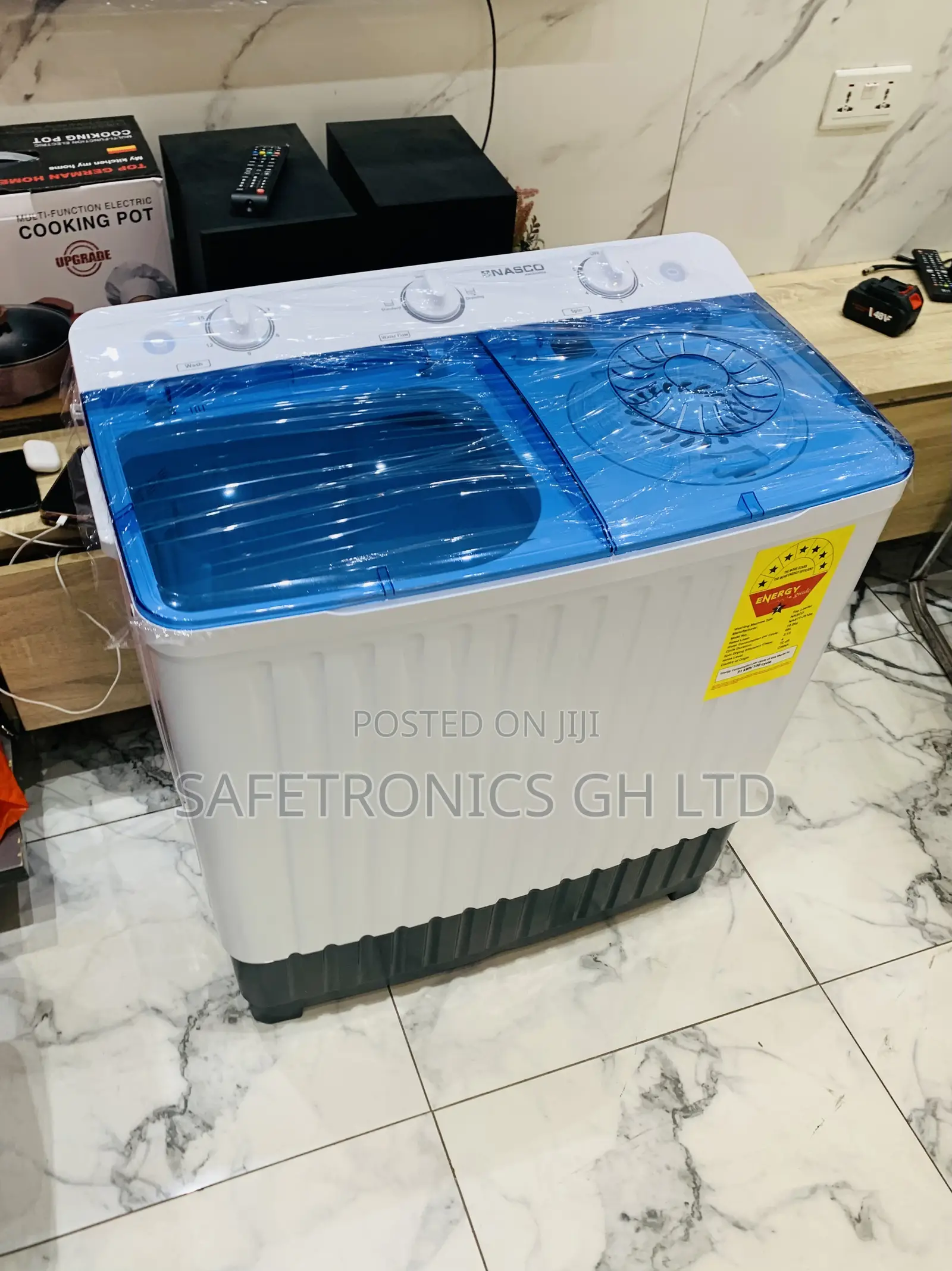 Sleek Fast Semiautomatic Nasco 10kg Topload White Washer