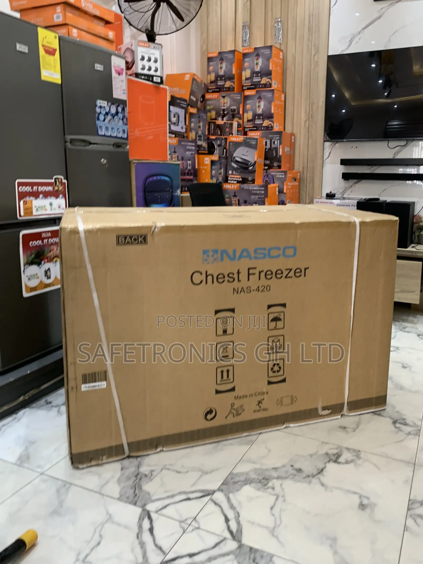 Grab Singledoor Nas-420 380 Liters Nasco Slide Glass Freezer