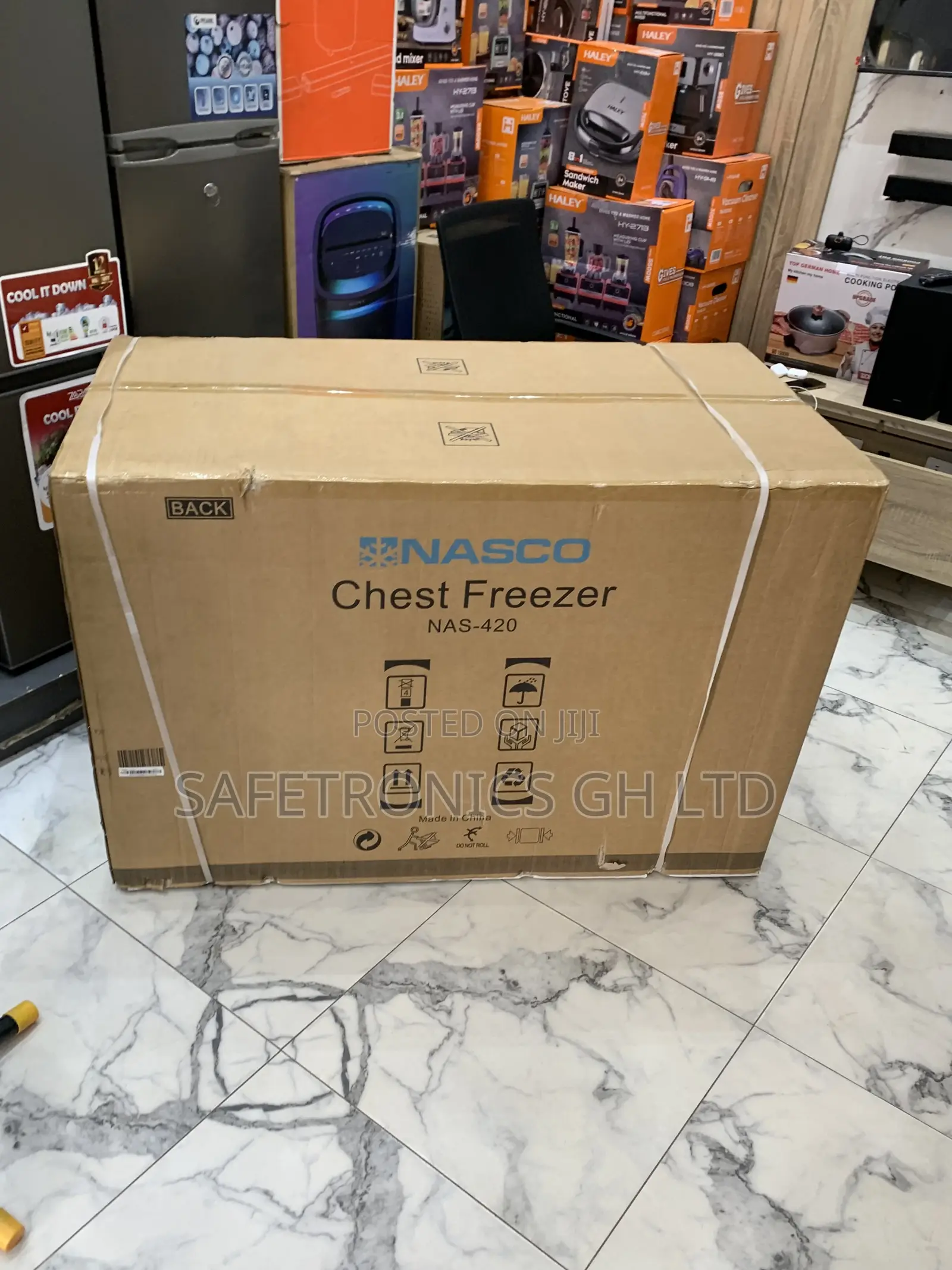 Shop Elegant 380 Liters Singledoor Nasco Nas-420 Grey Freezer