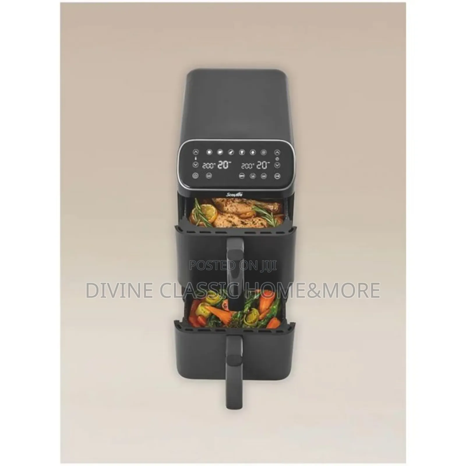 Scoville 10l Dual Basket Stackable Air Fryer