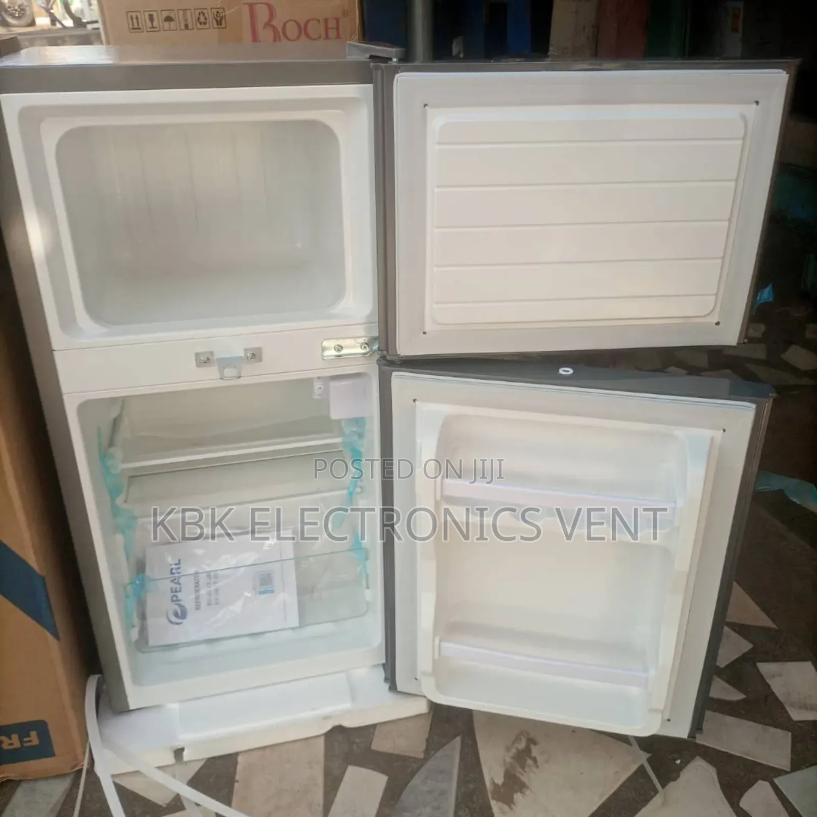 Pearl 56liters Table Top Double Door Fridge