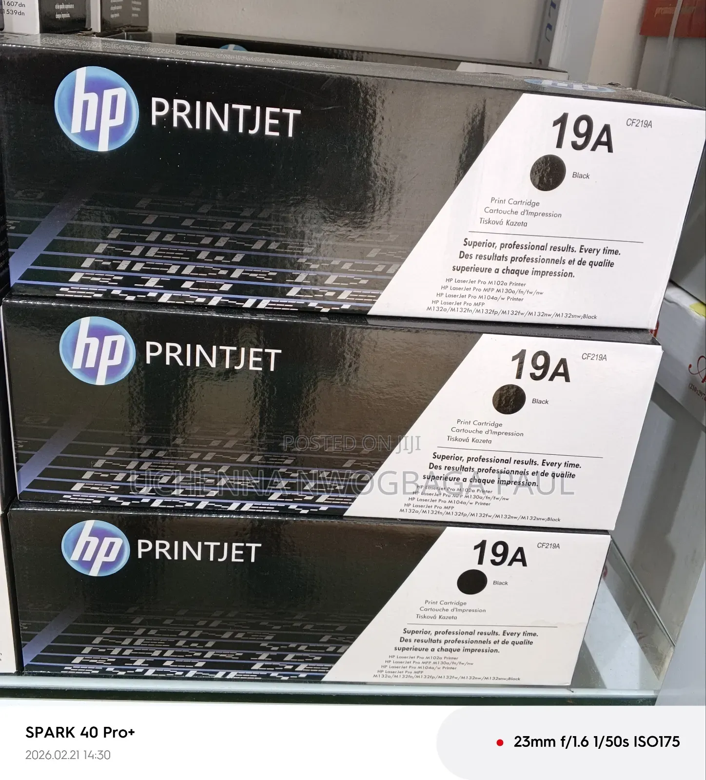 Hp Toner 19 a Black and White