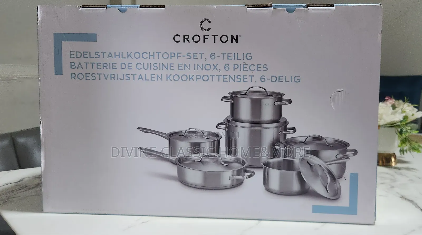 12pc Set Stainless Steel Cookware