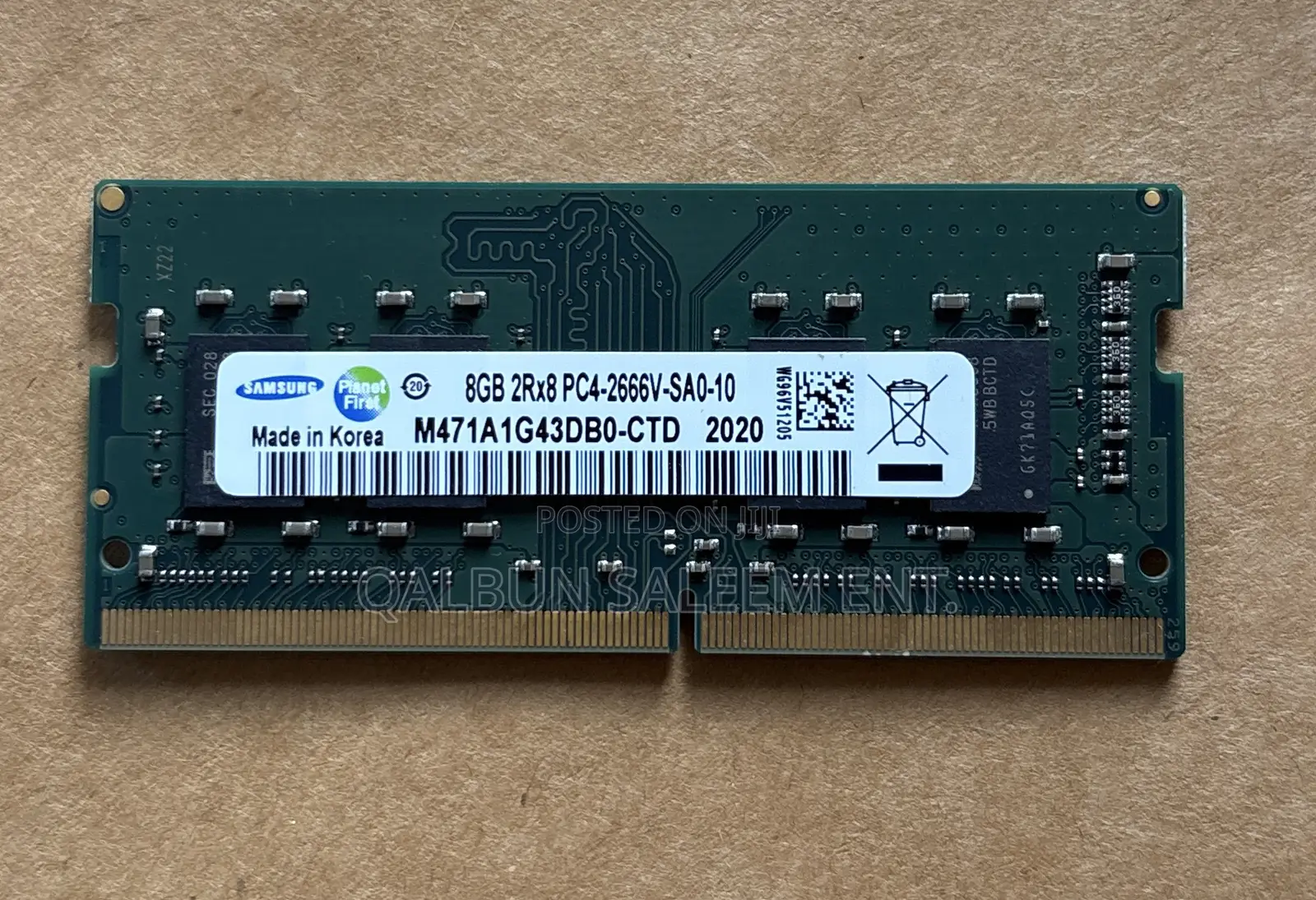 Original Samsung 8gb 2rx8 Pc4 Ddr4-2666v Laptop Memory / Ram