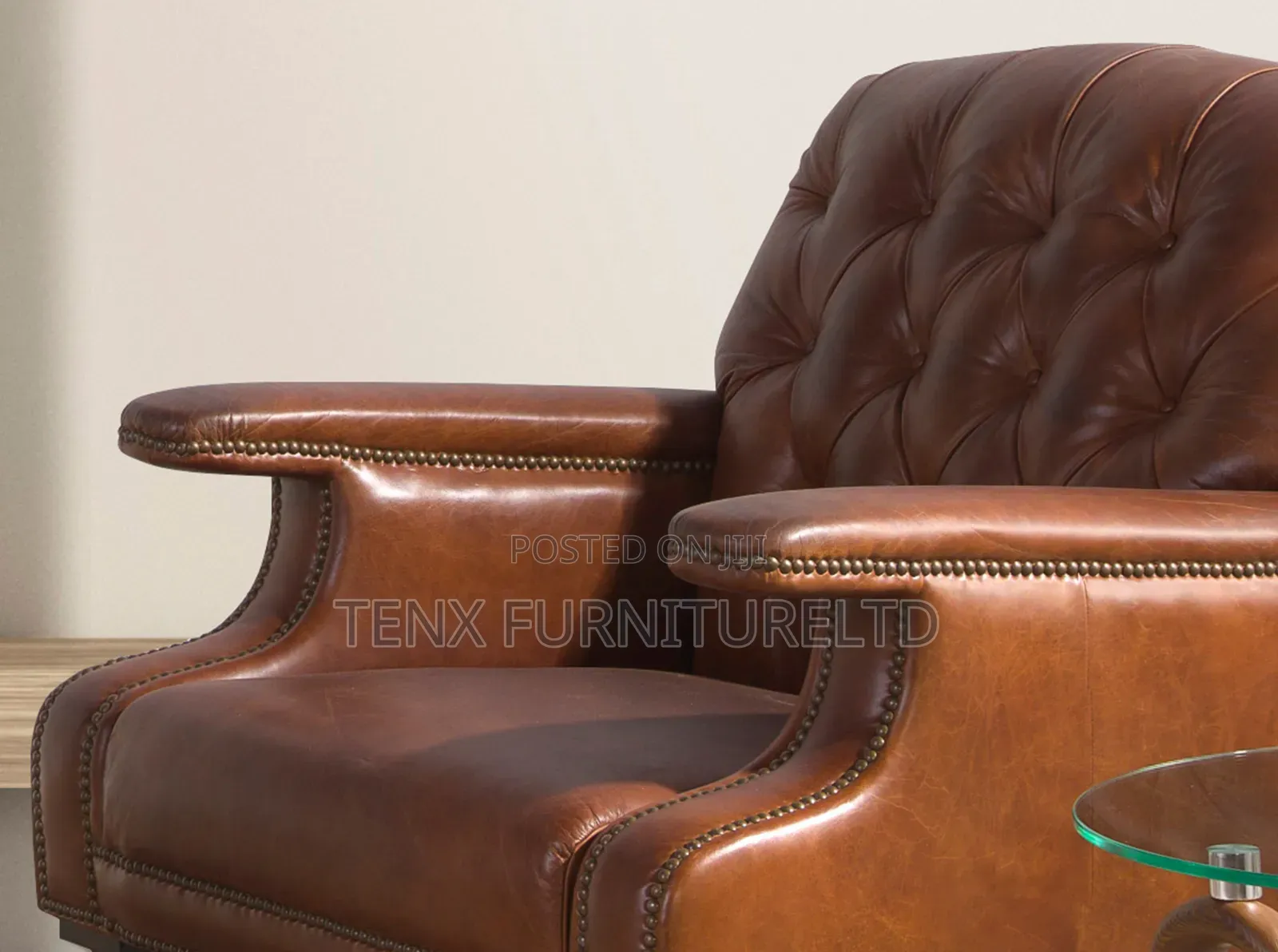 Chester Armchair (Antique Leather) Brown