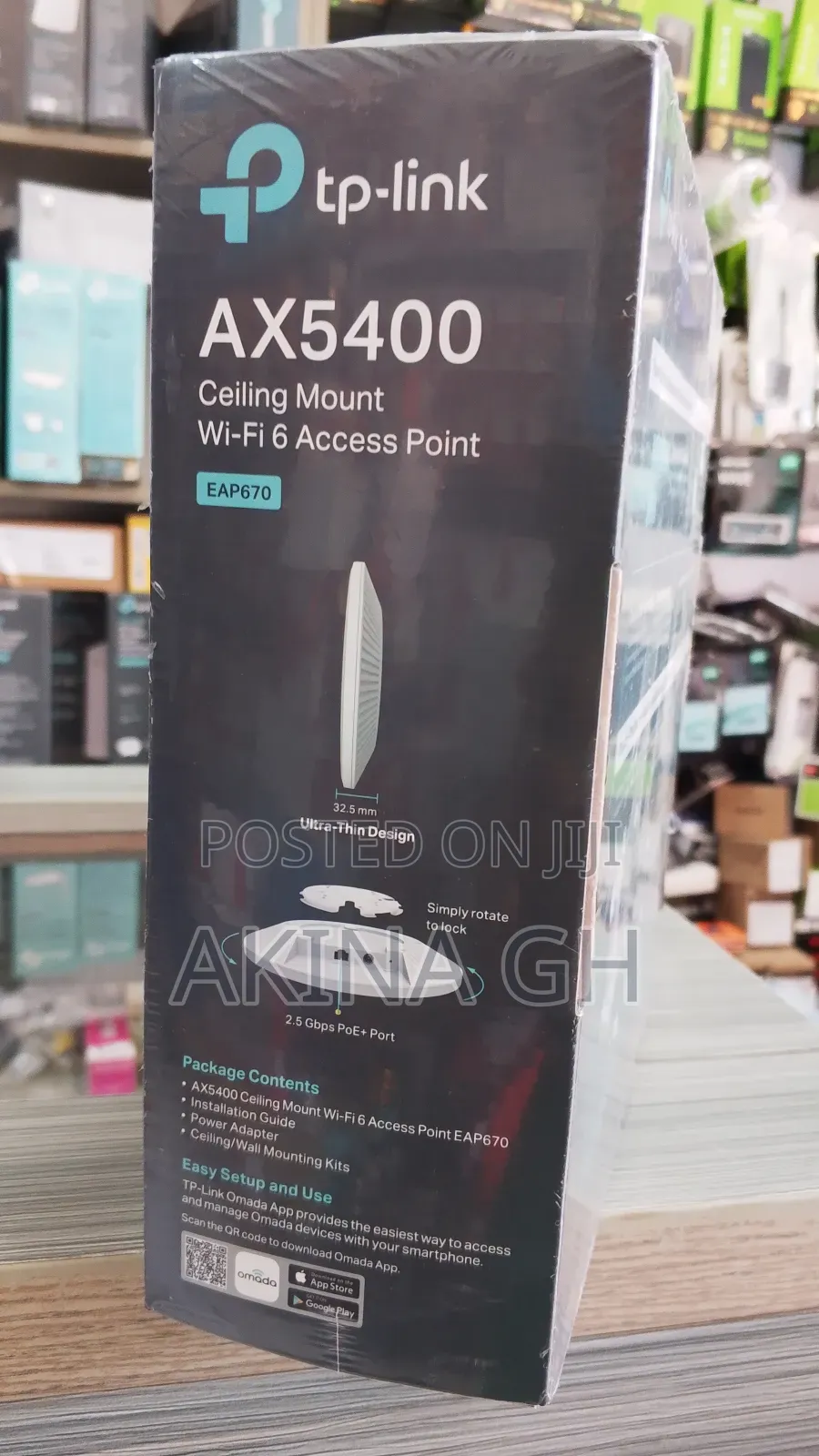 Tp Link Omada Ax5400 Ceiling Mount Wifi 6 Access Point (Eap 670)