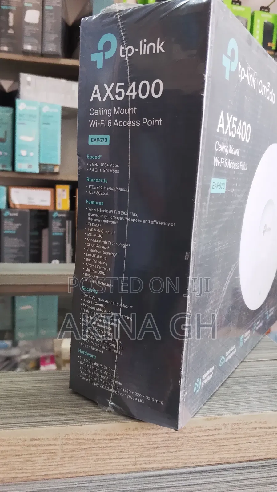 Tp Link Omada Ax5400 Ceiling Mount Wifi 6 Access Point (Eap 670)