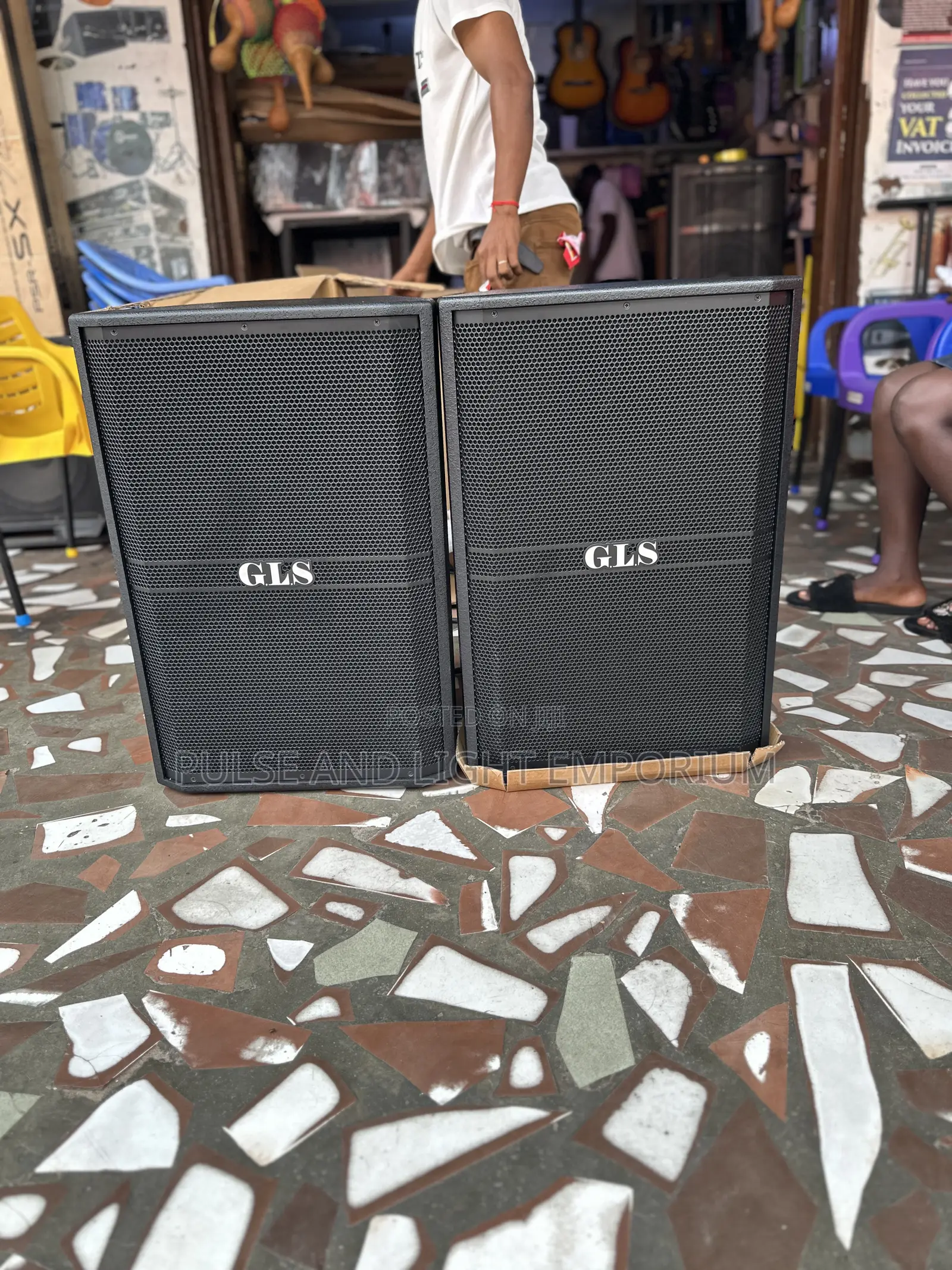 A Pair Of Gls Professional Loudspeakers(Short Range)
