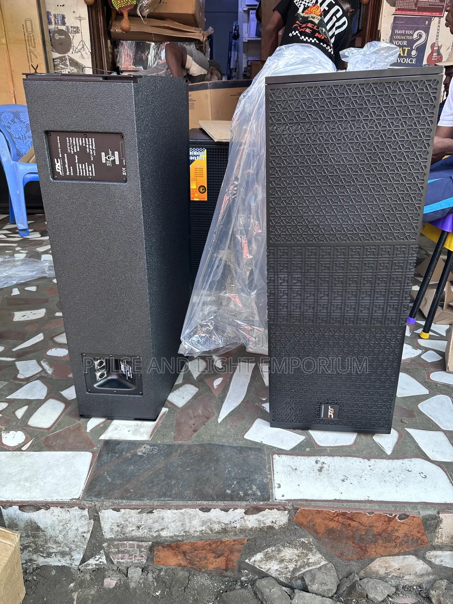 A Pair Of Jac Line Array Speakers(12” Inches)