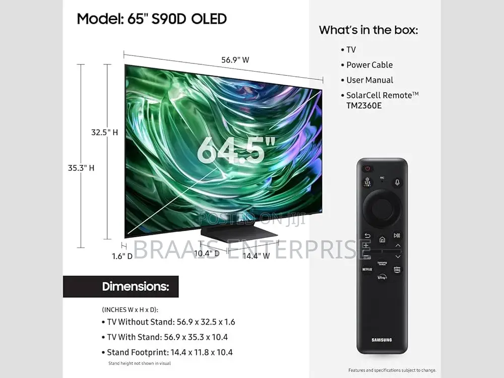 Samsung 65-Inch Oled Smart Television