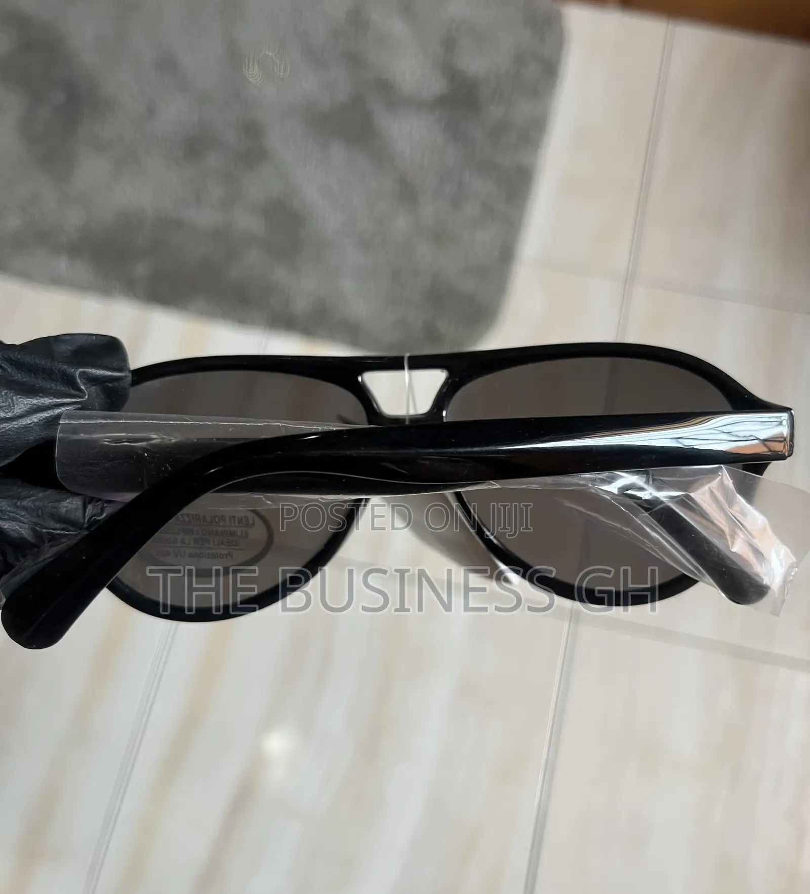 Black Aviator Sunglasses for Men