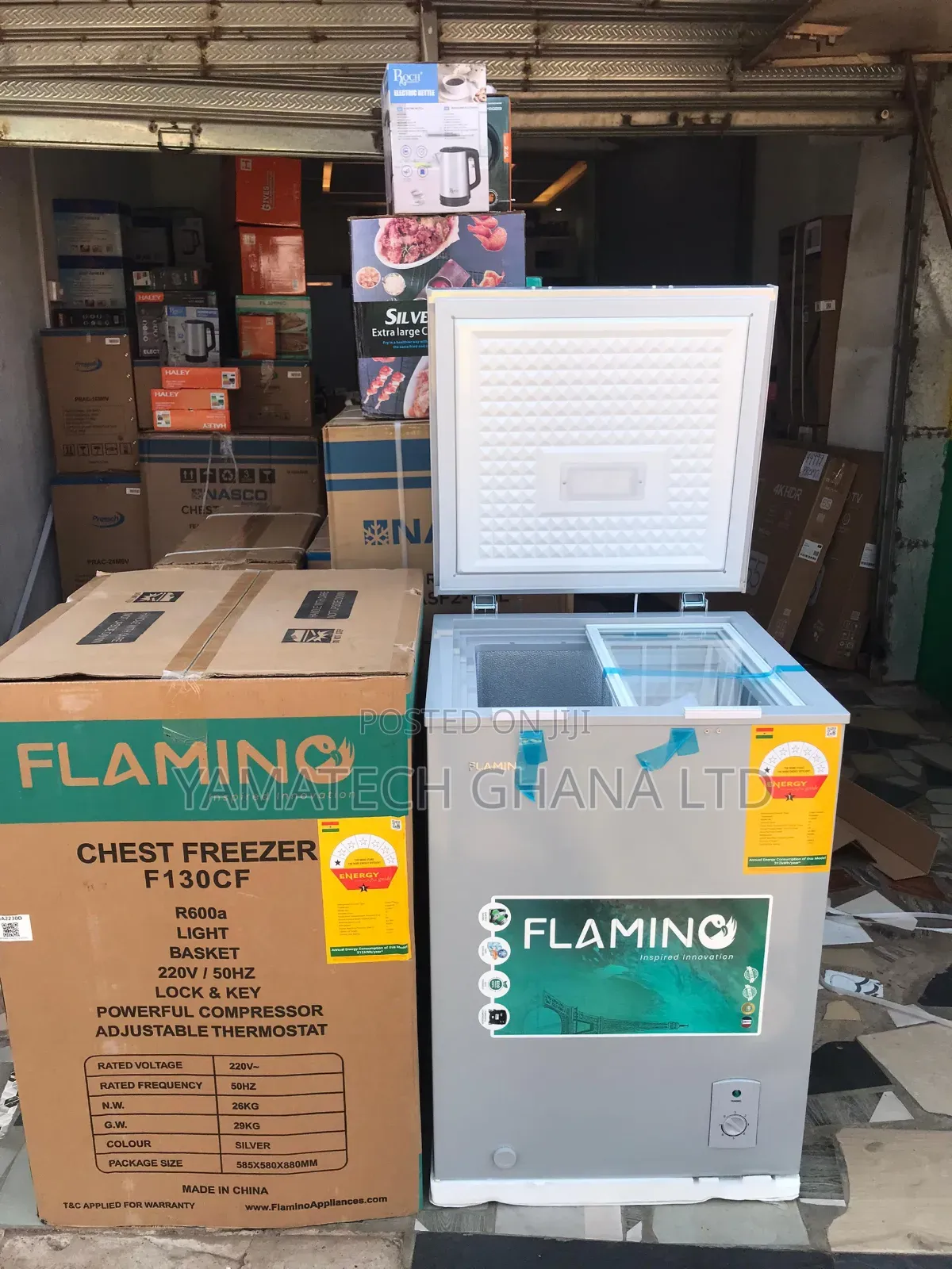 Flamino 96 Litre Chest Freezer With Sliding Glass