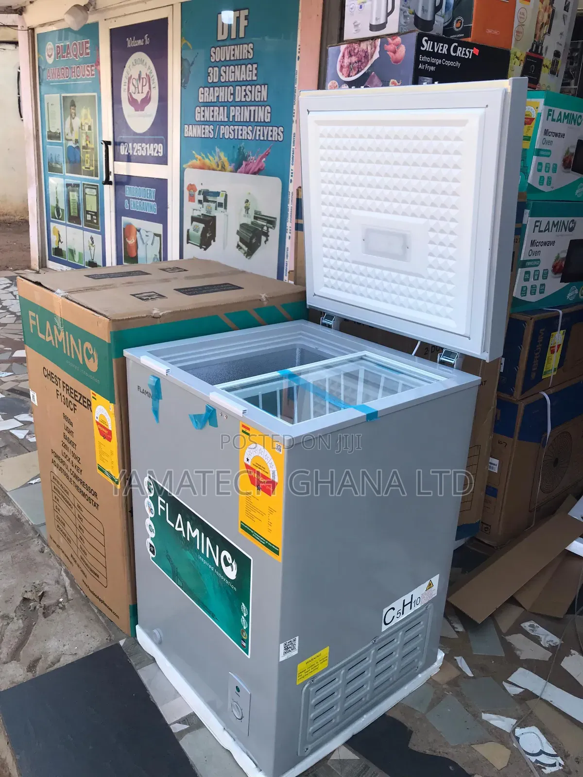 Flamino 96 Litre Chest Freezer With Sliding Glass