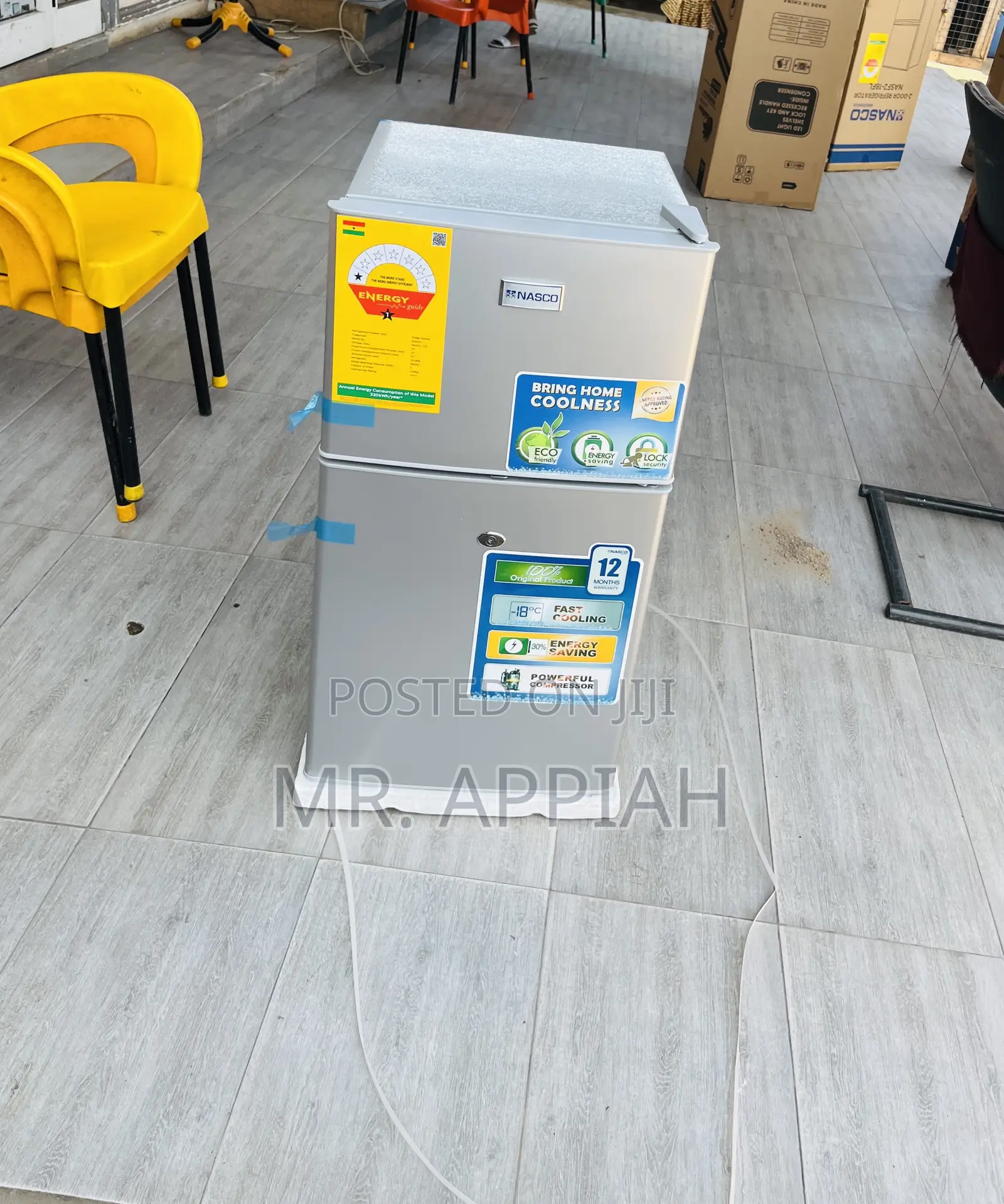 Fast Cooling Nasco Nasf2-120 2 Door Table Top Fridge(90liters)