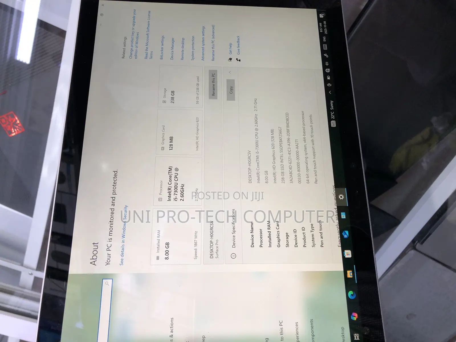 Laptop Microsoft Surface Pro 5 8GB Intel Core i5 SSD 256GB