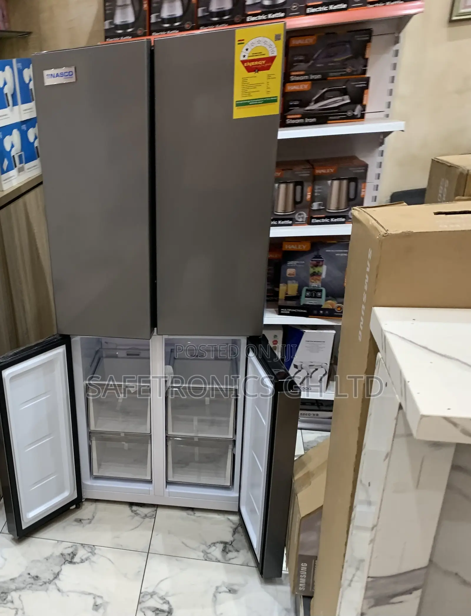 Nasco Newest Update Nasf2-400 4 Doors Side by Side Fridge