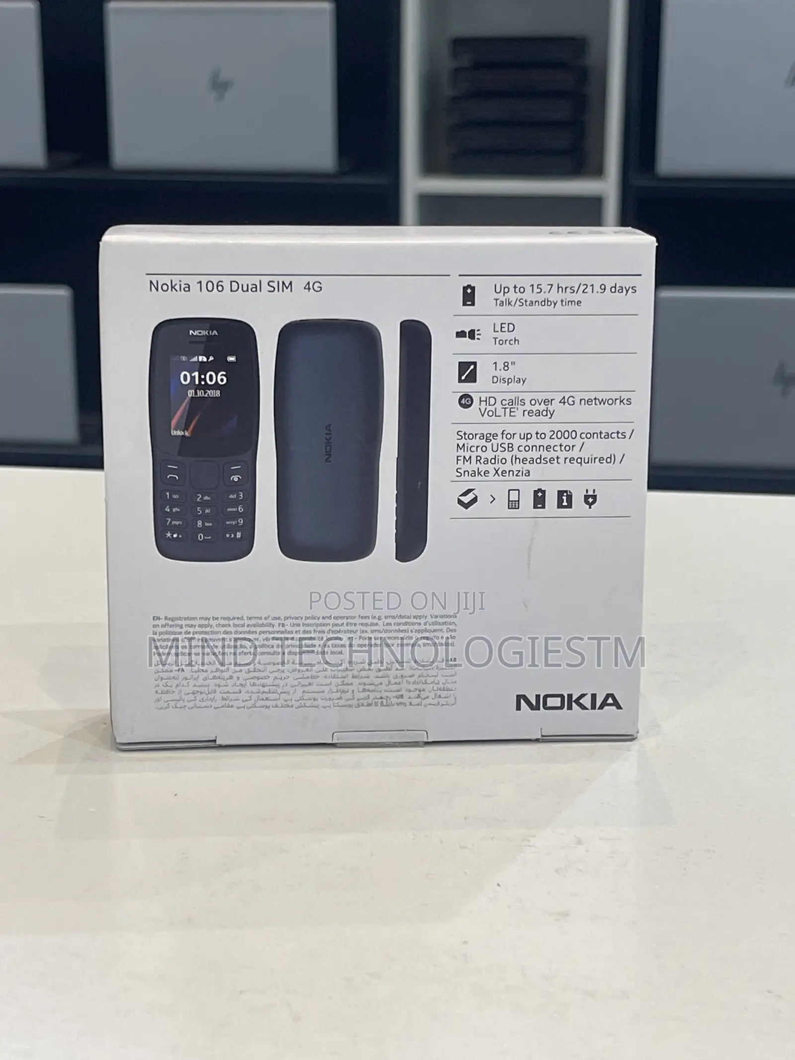 New Nokia 106 Black
