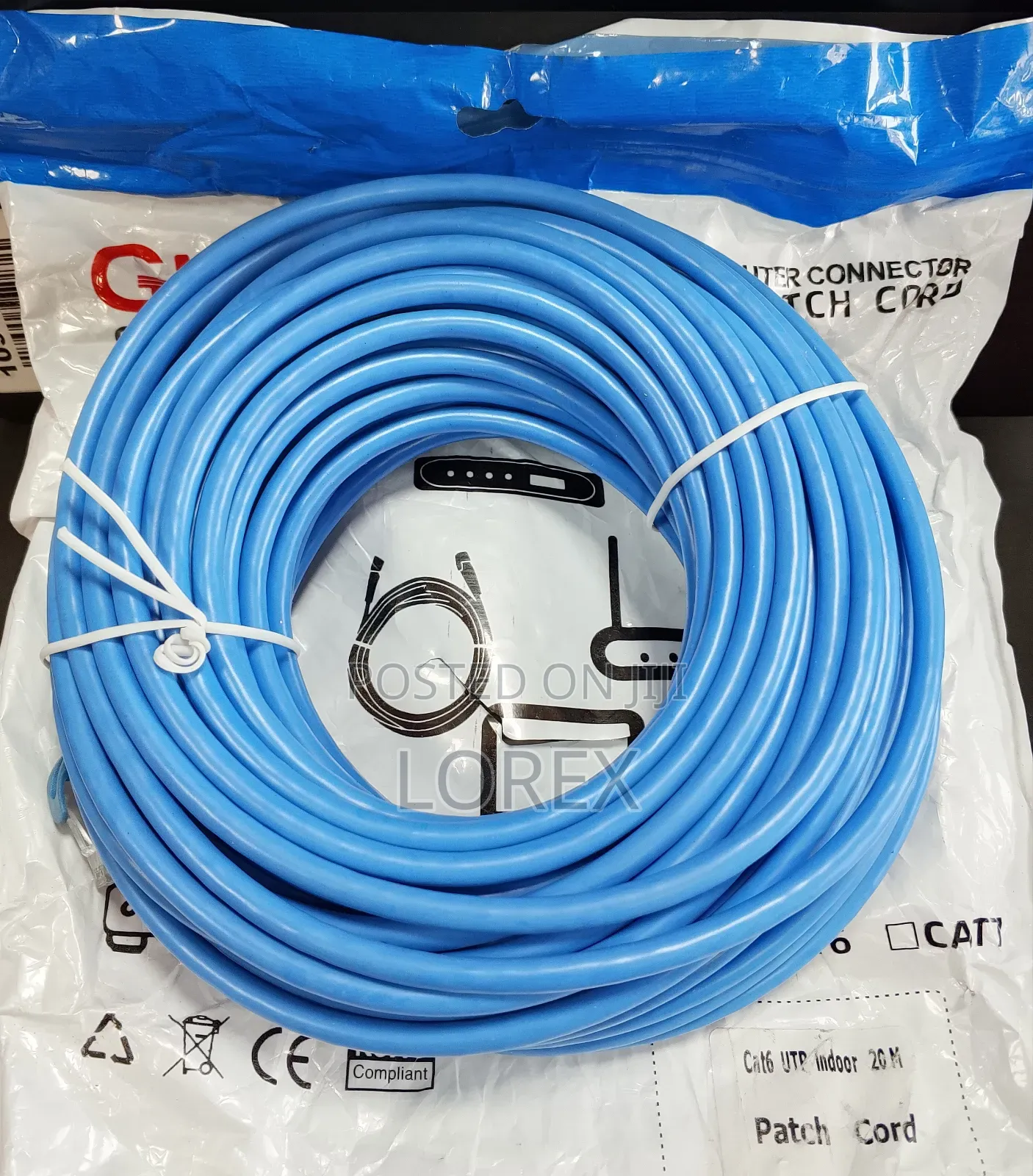Patch Cord Cat6 Cable GHT 20m Unshielded Already Made