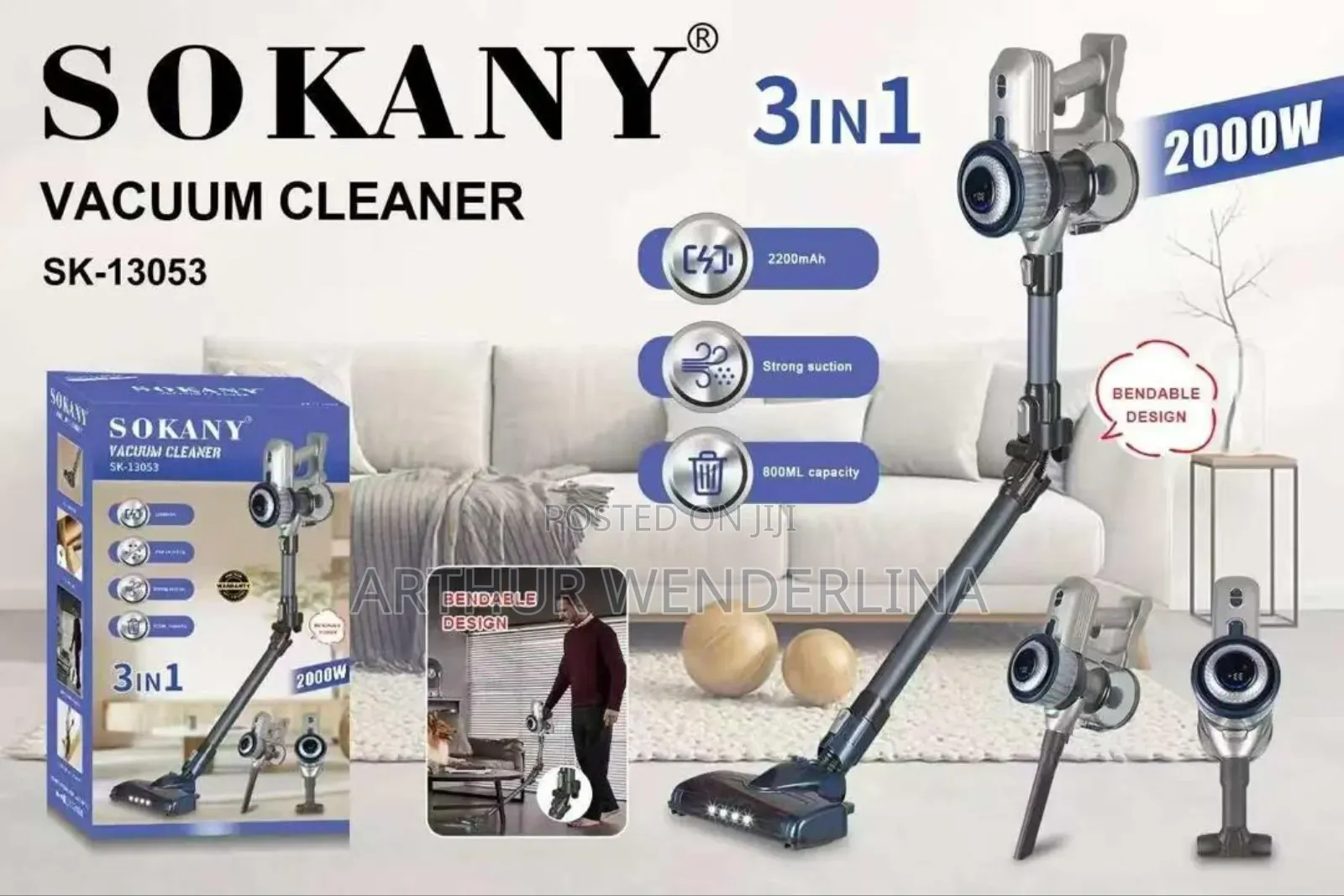 Sokany 3 in 1 Vaccum Cleaner