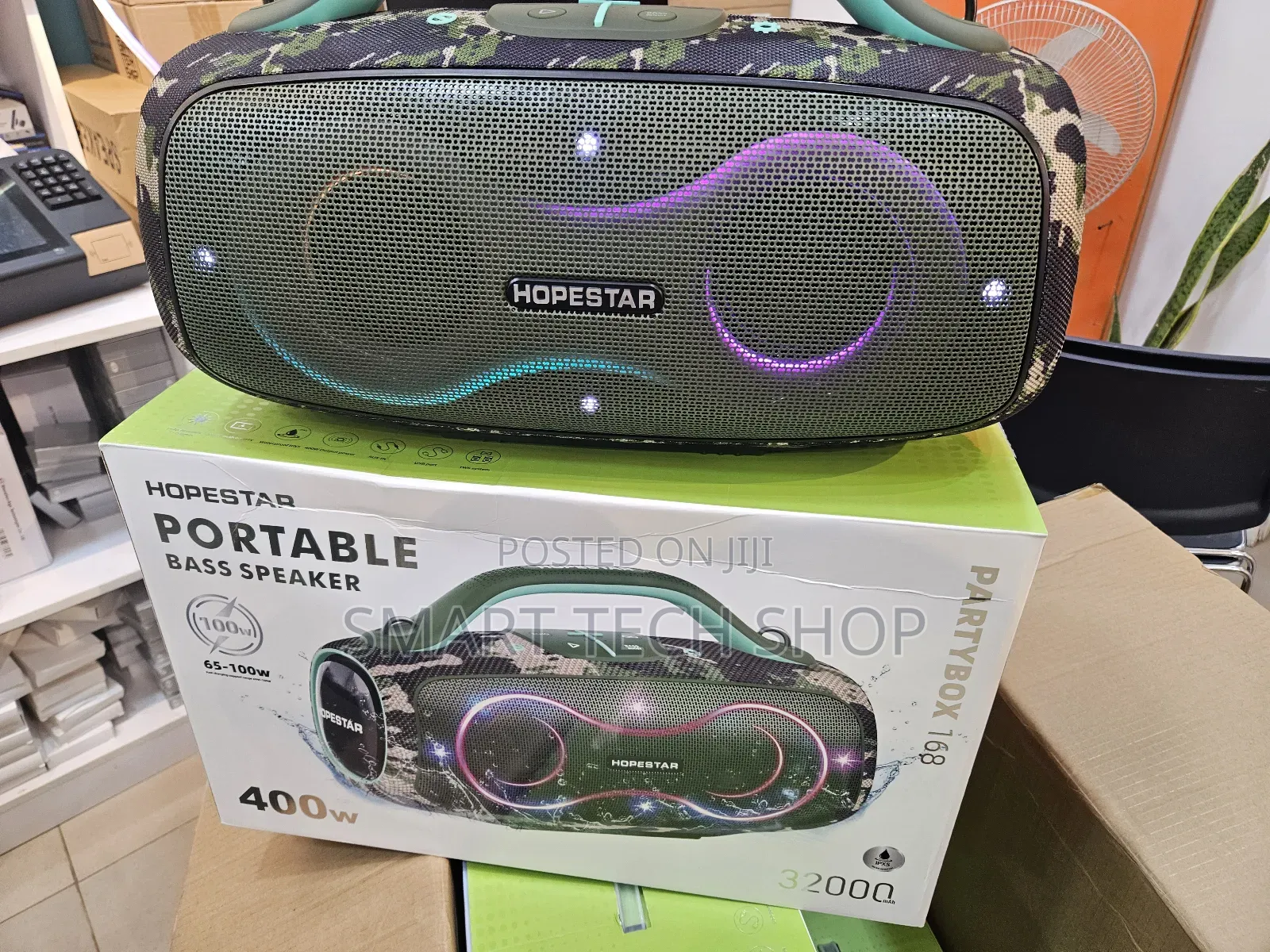 Hopestar Partybox 168 Portable Bluetooth Speaker 400w Led Light