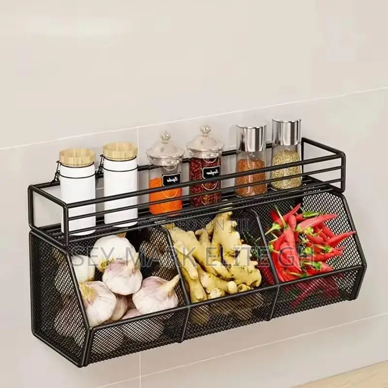 Wall Mount Compartment Kitchen Organizer