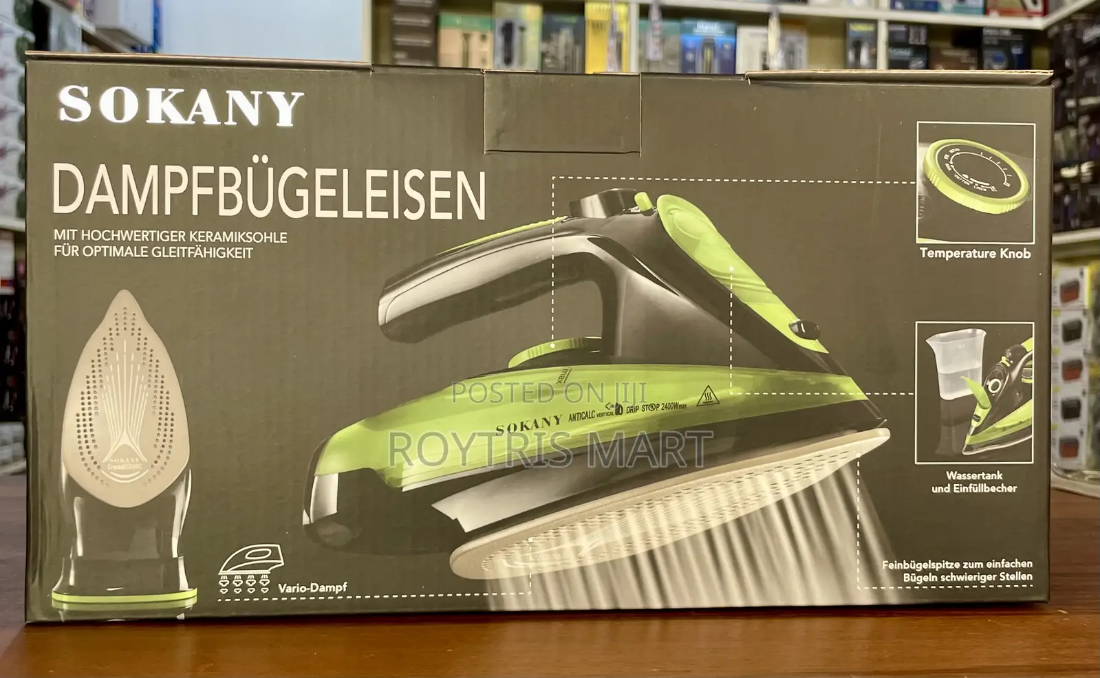 Sokany Steam Iron Cord and Cordless