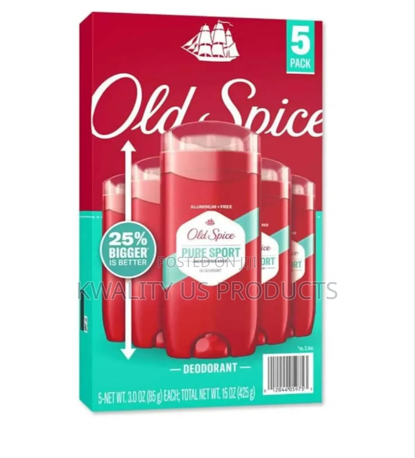 Old Spice Pure Sport Deodorant - 5 Pack