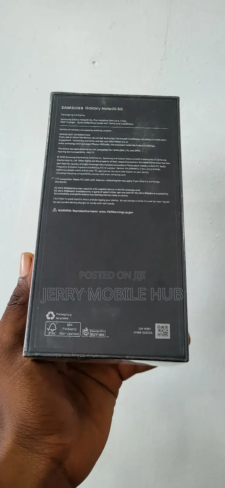 New Samsung Galaxy Note 20 5G 128 GB Black