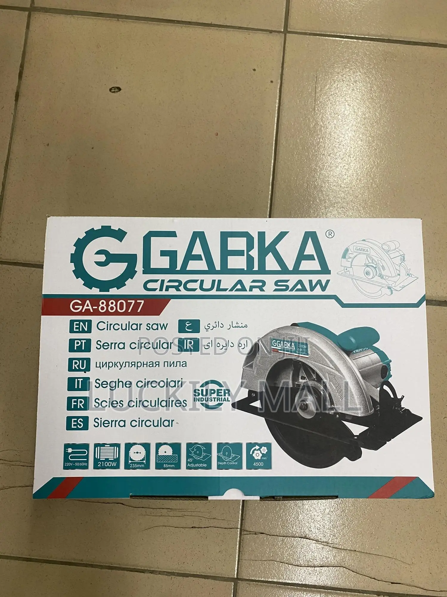 A 9-inch Electric Circular Saw 2100w British Plug