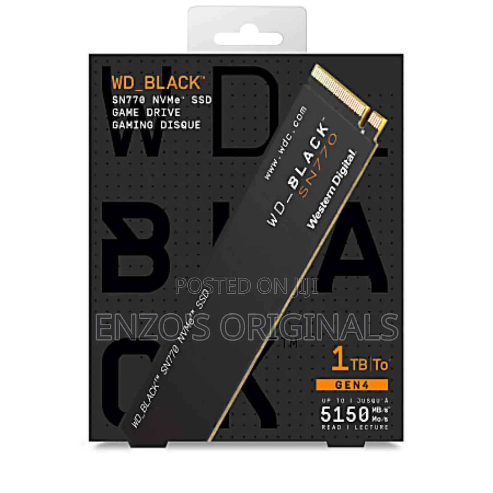 1tb Nvme Gen 4 Sn770 Western Digital Black Edition New Sealed 5150mbps
