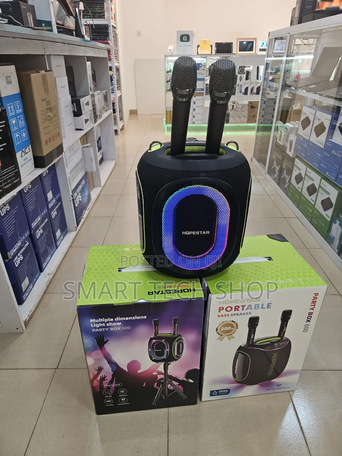 Hopestar Partybox 600. 300w 30000mah Battery Bluetooth Speaker. Ip67