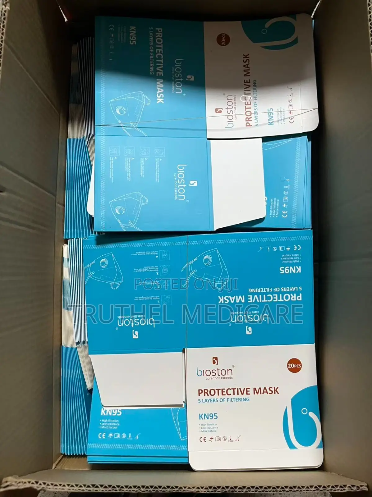 Kn95 Face Mask With Valve(20pcs)