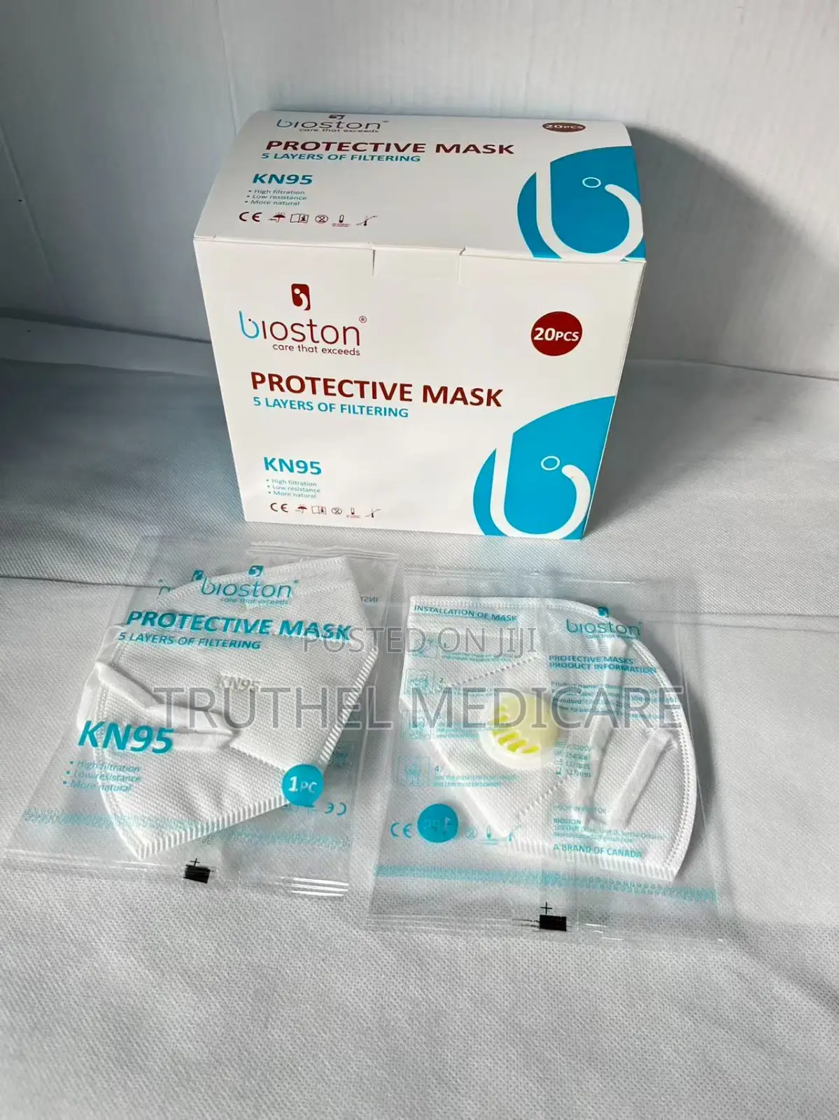 Kn95 Face Mask With Valve(20pcs)
