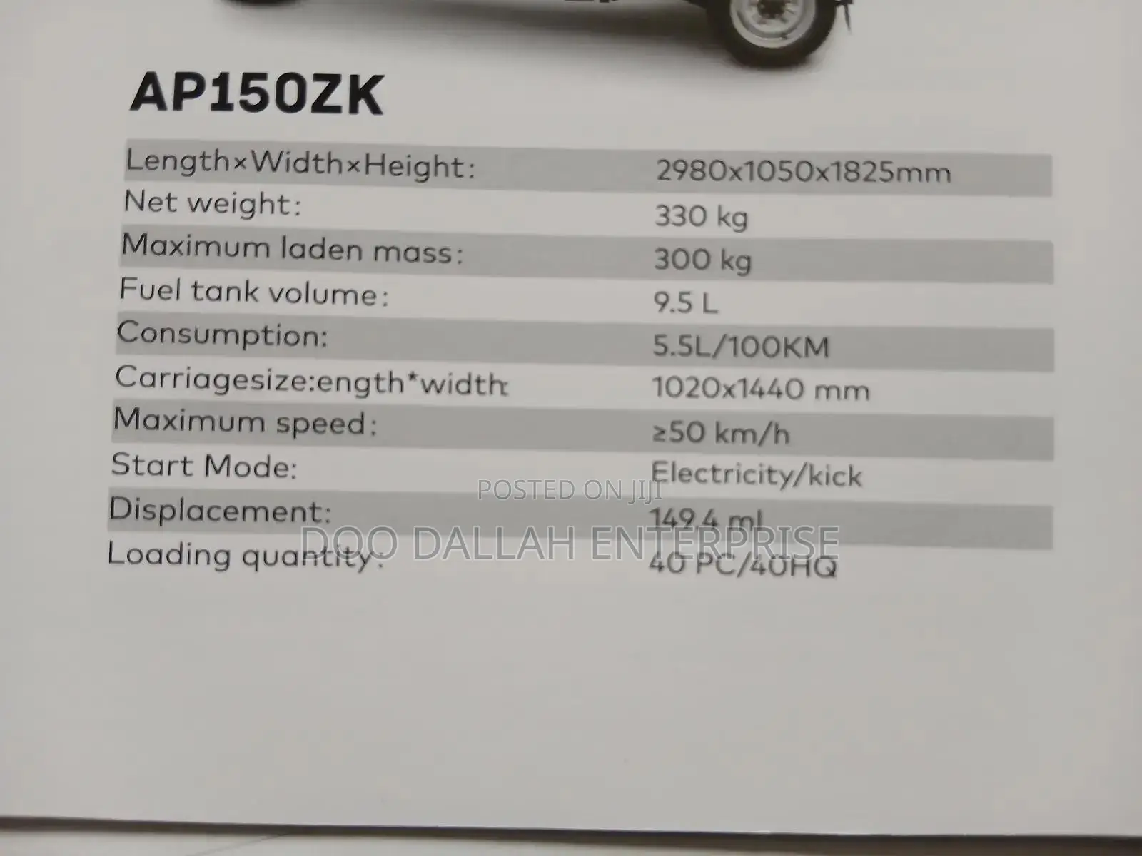 New Apsonic AP150ZKs 2025 Yellow