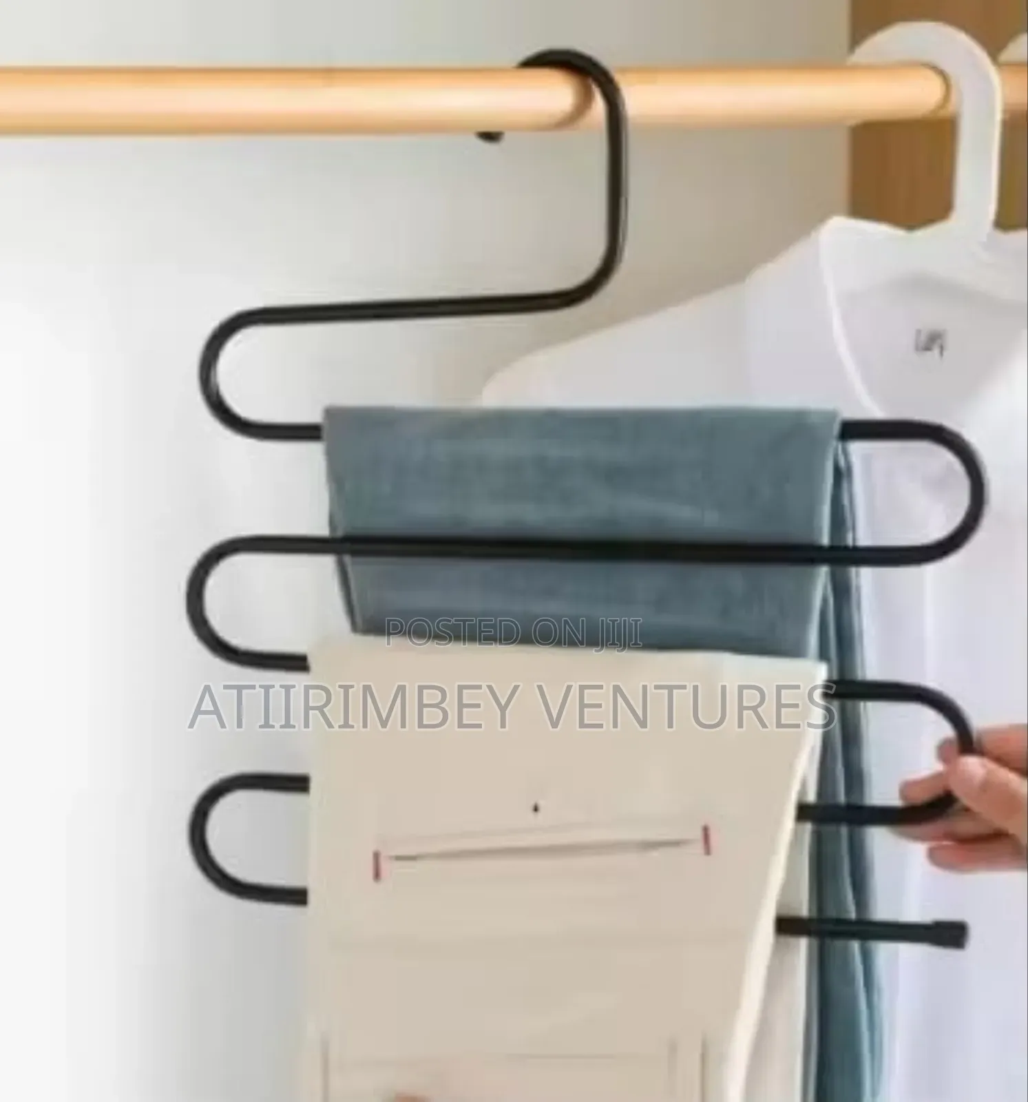5 Layer Trouser Hanger Black