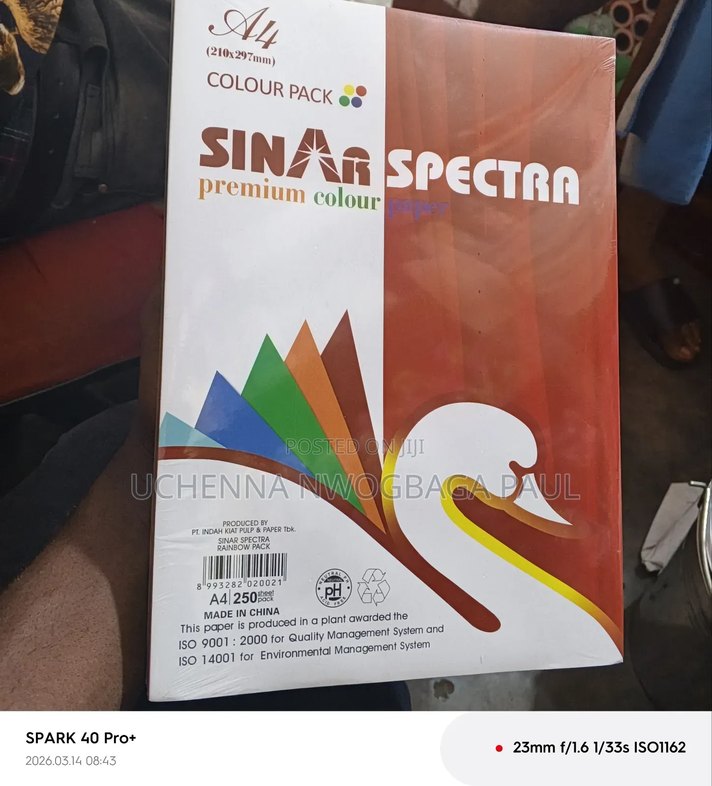 A4 Multi Colord Paper 250 Sheet