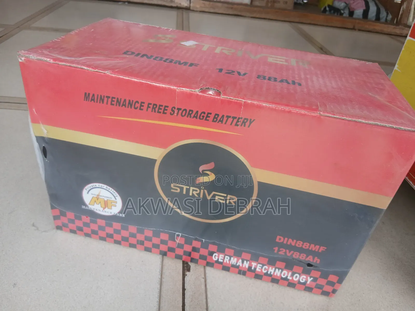 Original Striver Batteries for All Cars 17 Plate 88ah and 90ah