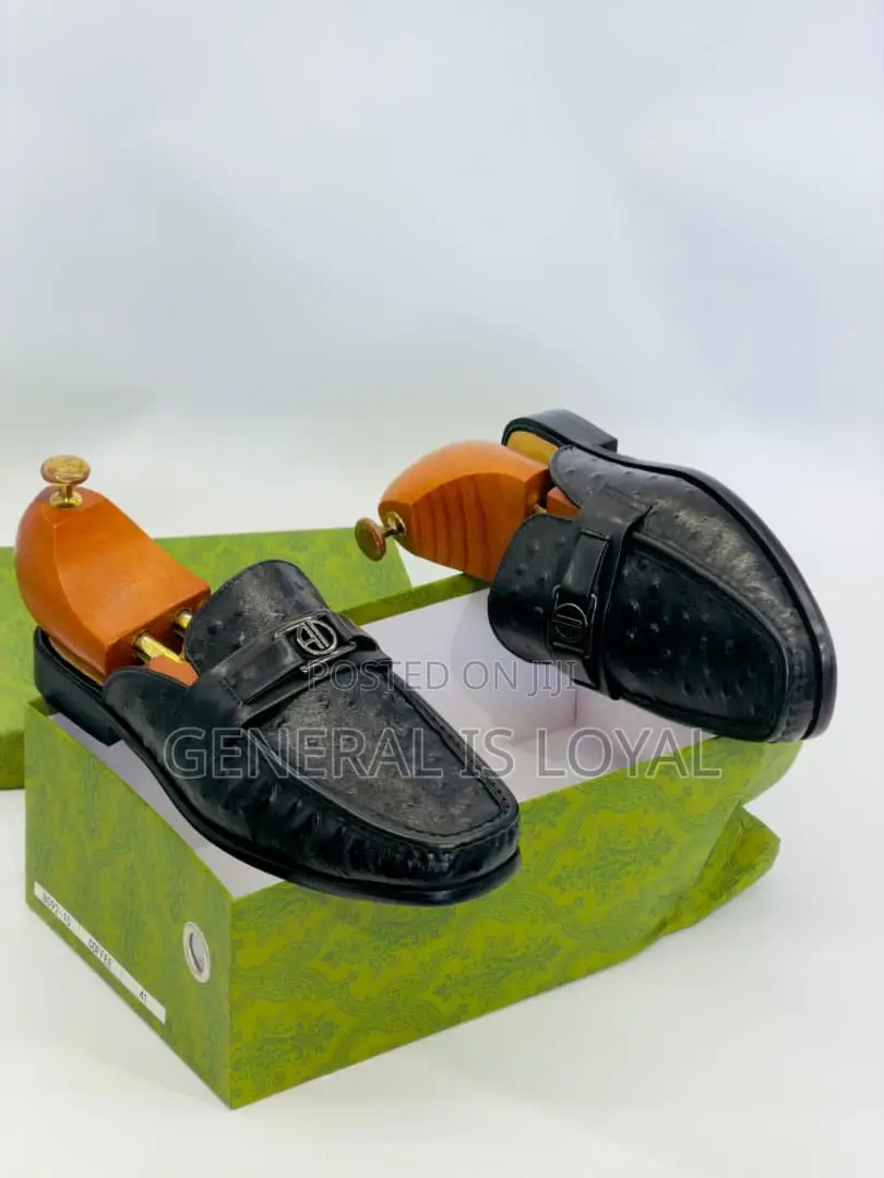 Solid Leather Men’S Halfshoe