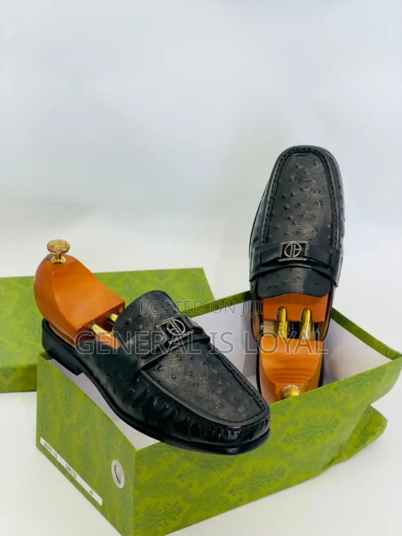 Solid Leather Men’S Halfshoe