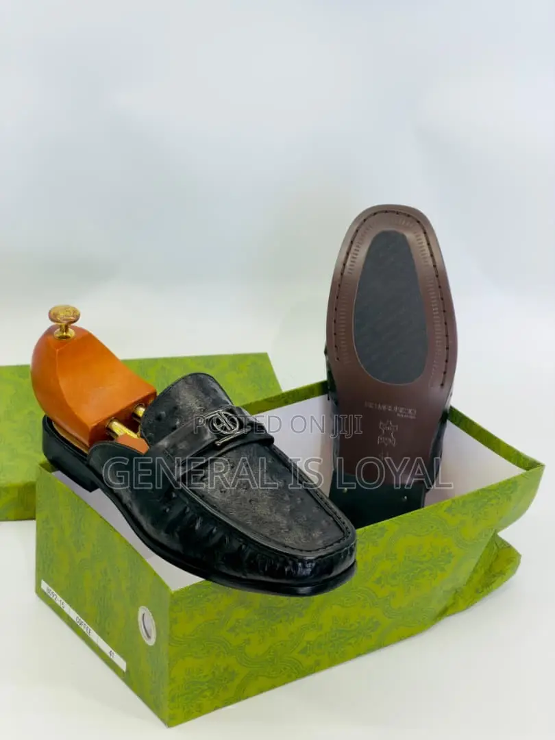Solid Leather Men’S Halfshoe