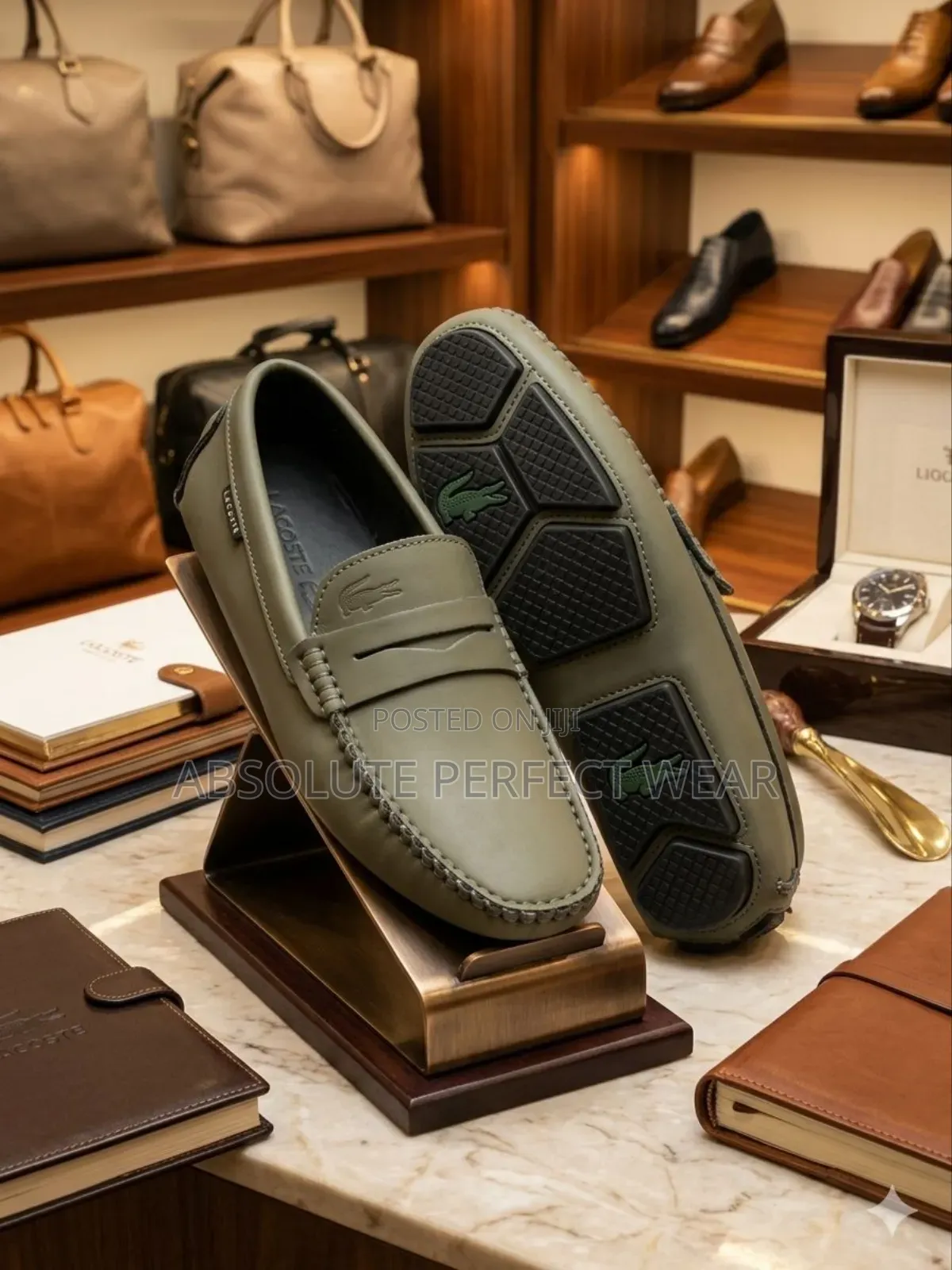 Quality Leather Lacoste Loafer for Men