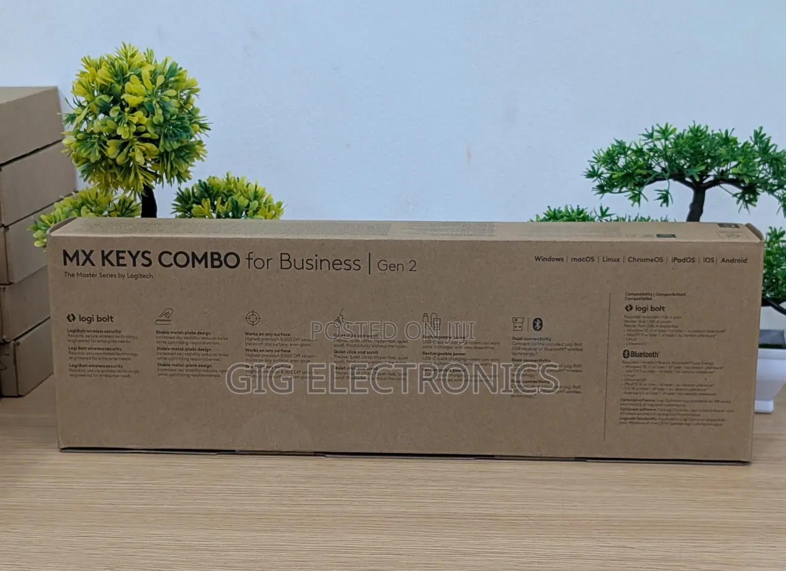 Logitech Mx Keys Combo for Business | Gen 2 Wireless Keyboard